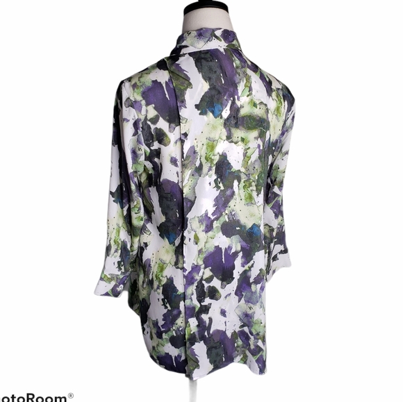 Simply Vera Tunic back faux wrap slit EUC  ♡ - Picture 10 of 11